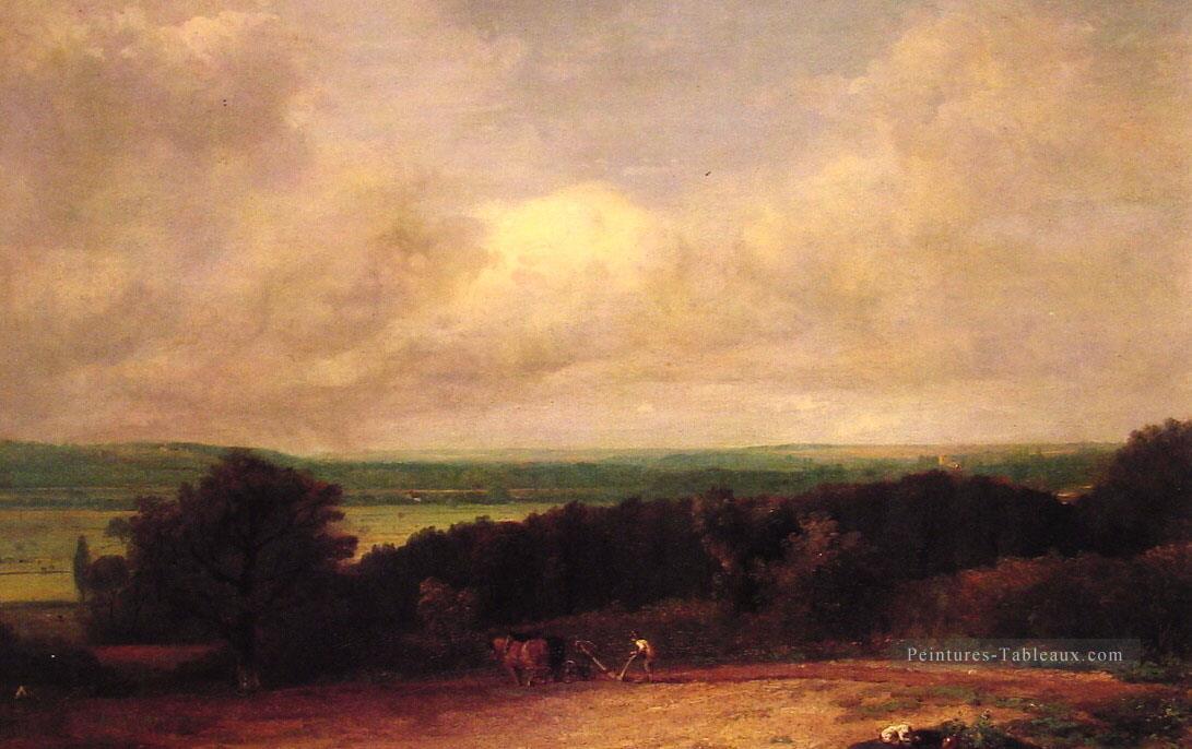 Scène de labour de paysage à Suffolk romantique John Constable Peintures à l'huile